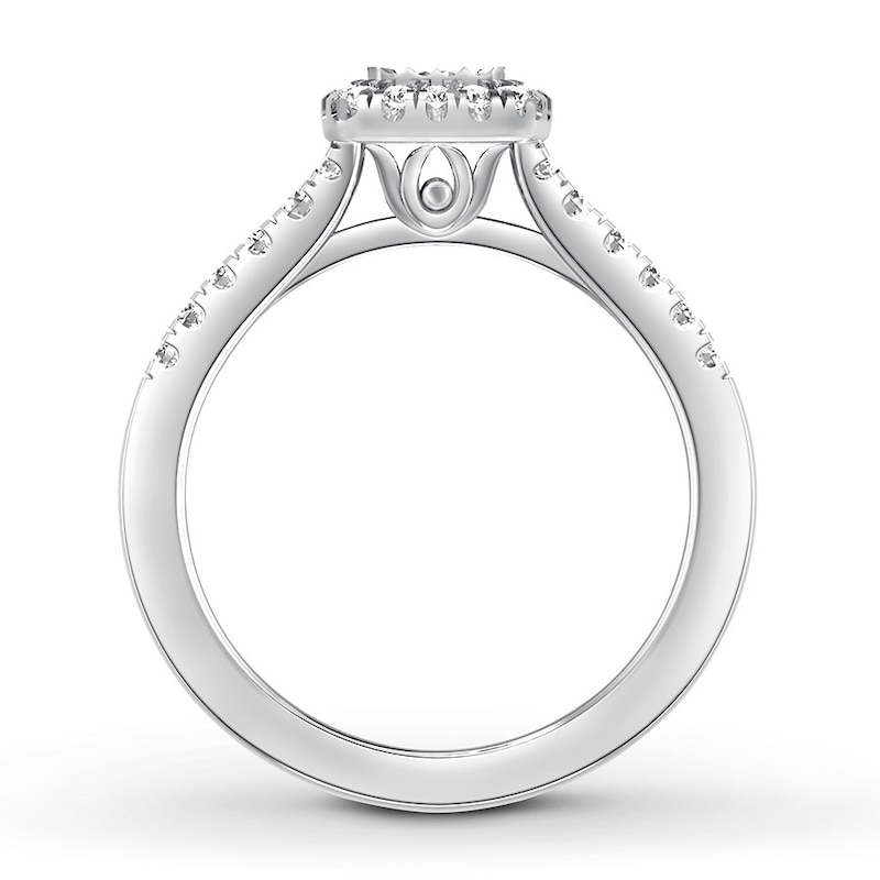 Main Image 2 of Now + Forever Diamond Engagement Ring 1/2 ct tw Round-cut 10K White Gold