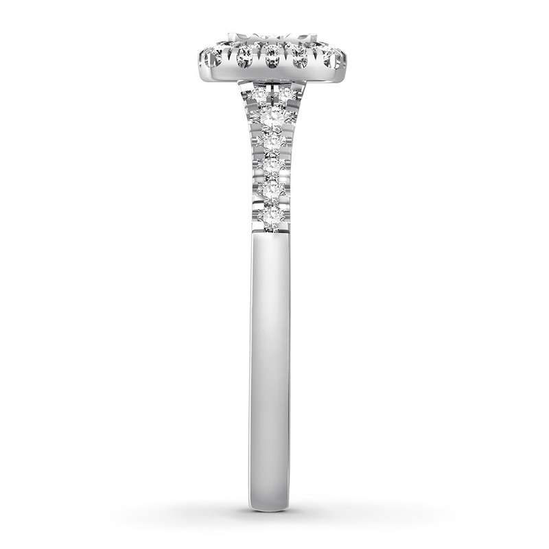 Main Image 3 of Now + Forever Diamond Engagement Ring 1/2 ct tw Round-cut 10K White Gold