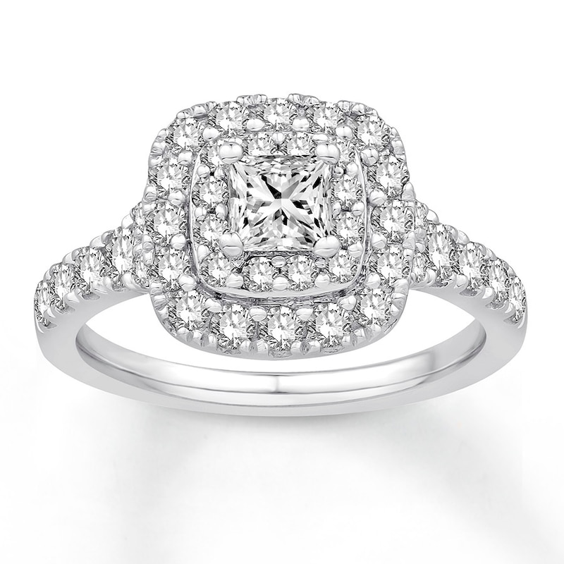 Main Image 1 of Now + Forever Diamond Engagement Ring 1-1/3 ct tw Princess & Round 14K Gold