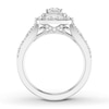 Thumbnail Image 2 of Now + Forever Diamond Engagement Ring 1-1/3 ct tw Princess & Round 14K Gold