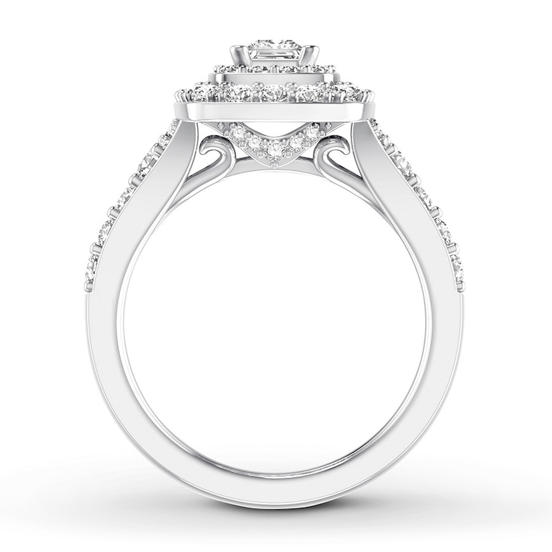 Main Image 2 of Now + Forever Diamond Engagement Ring 1-1/3 ct tw Princess & Round 14K Gold