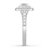 Thumbnail Image 3 of Now + Forever Diamond Engagement Ring 1-1/3 ct tw Princess & Round 14K Gold