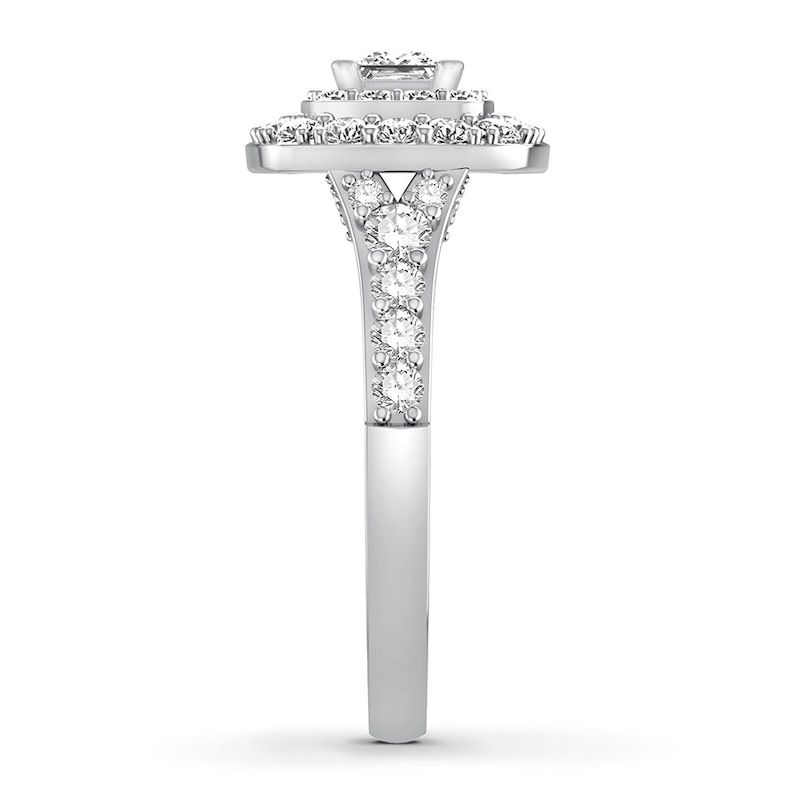 Main Image 3 of Now + Forever Diamond Engagement Ring 1-1/3 ct tw Princess & Round 14K Gold
