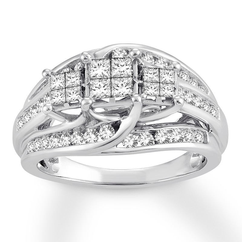 Main Image 1 of Diamond Engagement Ring 1 Carat tw 10K White Gold