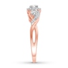 Thumbnail Image 2 of Diamond Engagement Ring 1/2 ct tw Round-cut 10K Rose Gold
