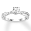 Thumbnail Image 1 of Now + Forever Diamond Engagement Ring 5/8 ct tw Round-cut 10K White Gold