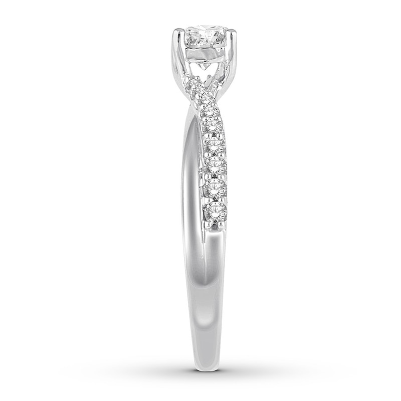 Main Image 3 of Now + Forever Diamond Engagement Ring 5/8 ct tw Round-cut 10K White Gold