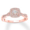 Thumbnail Image 0 of Diamond Engagement Ring 3/8 Carat tw 10K Rose Gold