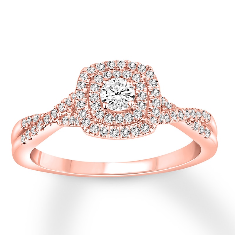 Main Image 1 of Now + Forever Diamond Engagement Ring 3/8 Carat tw 10K Rose Gold