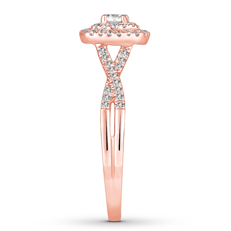 Main Image 3 of Now + Forever Diamond Engagement Ring 3/8 Carat tw 10K Rose Gold