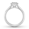Thumbnail Image 2 of Now + Forever Black & White Diamond Engagement Ring 3/8 ct tw 10K White Gold