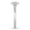 Thumbnail Image 3 of Now + Forever Black & White Diamond Engagement Ring 3/8 ct tw 10K White Gold