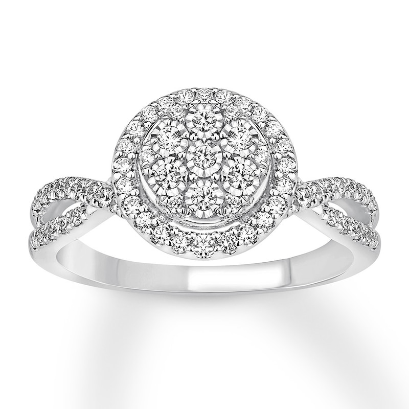 Main Image 1 of Now + Forever Diamond Engagement Ring 1/2 Carat tw 10K White Gold