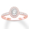 Thumbnail Image 0 of Diamond Engagement Ring 1/2 Carat tw 10K Rose Gold