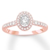 Thumbnail Image 1 of Now + Forever Diamond Engagement Ring 1/2 Carat tw 10K Rose Gold