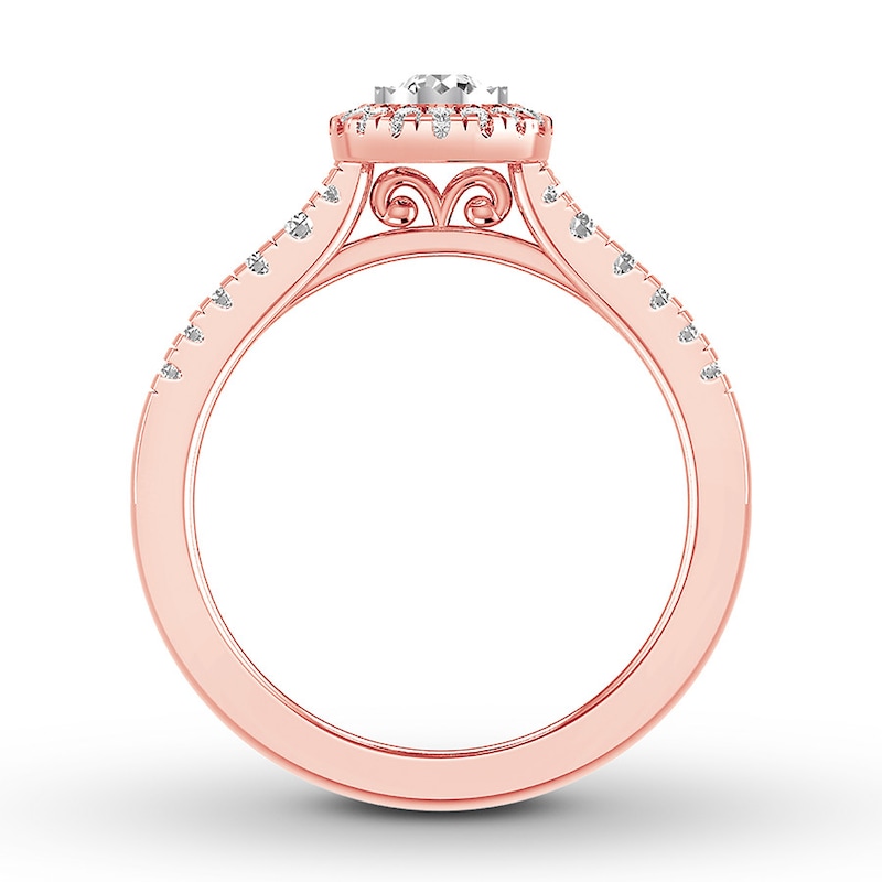 Main Image 2 of Now + Forever Diamond Engagement Ring 1/2 Carat tw 10K Rose Gold
