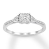 Thumbnail Image 0 of Diamond Ring 1/4 ct tw Round-cut 10K White Gold