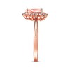 Thumbnail Image 2 of Morganite Engagement Ring 1/4 ct tw Diamonds 14K Rose Gold