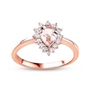 Thumbnail Image 4 of Now + Forever Morganite Engagement Ring 1/4 ct tw Diamonds 14K Rose Gold