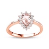 Thumbnail Image 3 of Morganite Engagement Ring 1/4 ct tw Diamonds 14K Rose Gold