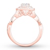 Thumbnail Image 2 of Now + Forever Multi-Stone Princess-cut Diamond Engagement Ring 3/4 carat tw 14K Rose Gold