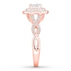 Thumbnail Image 2 of Multi-Stone Princess-cut Diamond Engagement Ring 3/4 carat tw 14K Rose Gold