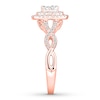 Thumbnail Image 3 of Now + Forever Multi-Stone Princess-cut Diamond Engagement Ring 3/4 carat tw 14K Rose Gold