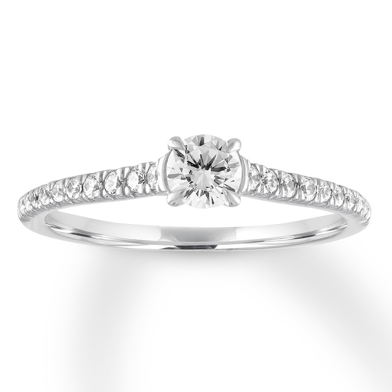 Main Image 1 of Now + Forever Diamond Engagement Ring 1/2 carat tw Round-cut 14K White Gold