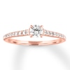 Thumbnail Image 0 of Diamond Engagement Ring 1/2 carat tw Round-cut 14K Rose Gold