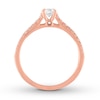 Thumbnail Image 1 of Diamond Engagement Ring 1/2 carat tw Round-cut 14K Rose Gold