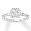 Thumbnail Image 0 of Diamond Engagement Ring 3/8 carat tw Round-cut 10K White Gold