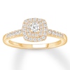 Thumbnail Image 0 of Diamond Engagement Ring 3/8 carat tw Round-cut 10K Yellow Gold
