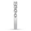 Thumbnail Image 2 of Diamond Wedding Band 1/10 ct tw Round-cut 14K White Gold