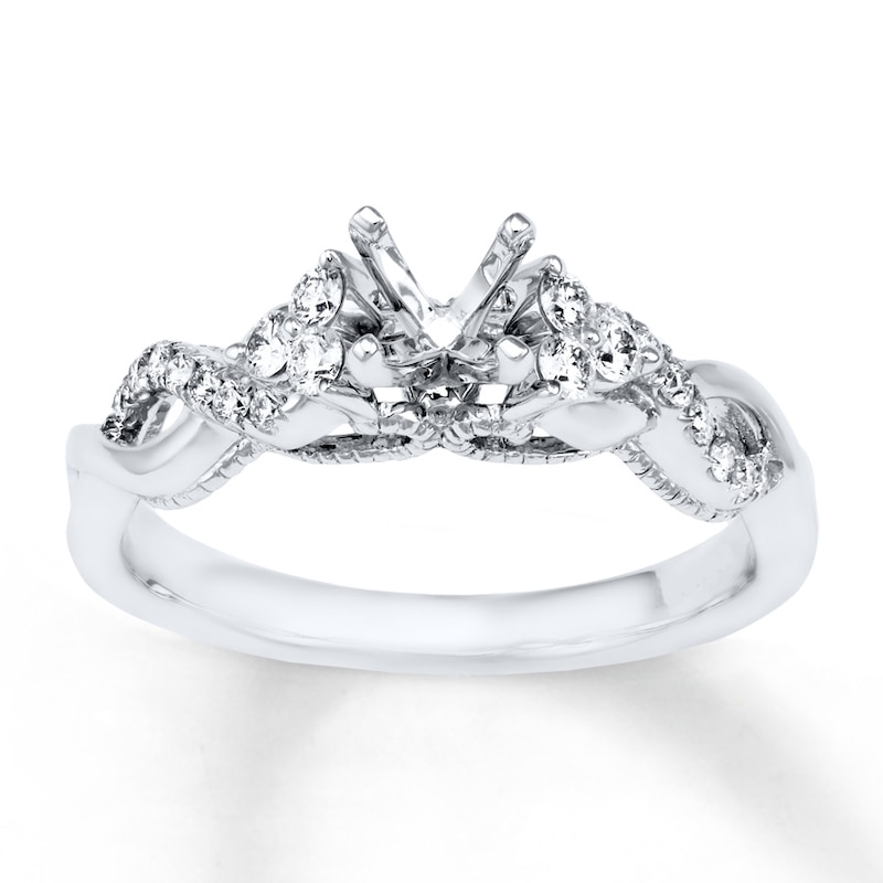 Diamond Engagement Ring Setting 1/4 ct tw 14K White Gold