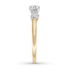 Thumbnail Image 3 of Now + Forever Three-Stone Diamond Ring 5/8 ct tw Round-cut 14K Two-Tone Gold