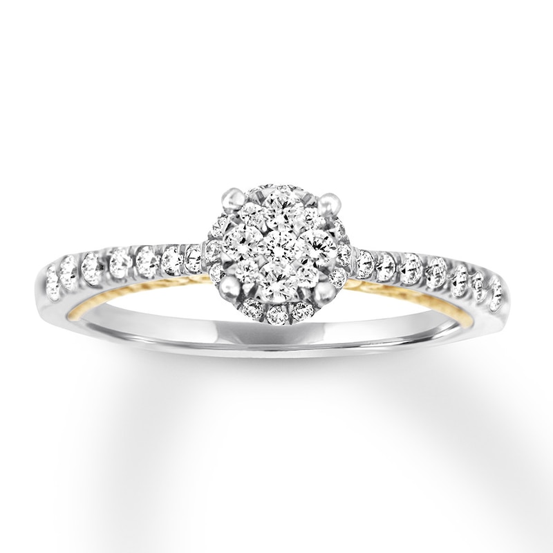 Main Image 1 of Now + Forever Diamond Engagement Ring 5/8 ct tw Round-cut 14K Two-Tone Gold