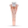 Thumbnail Image 3 of Memories Moments Magic Three-Stone Diamond Ring 1/2 ct tw Round-cut 14K Two-Tone Gold