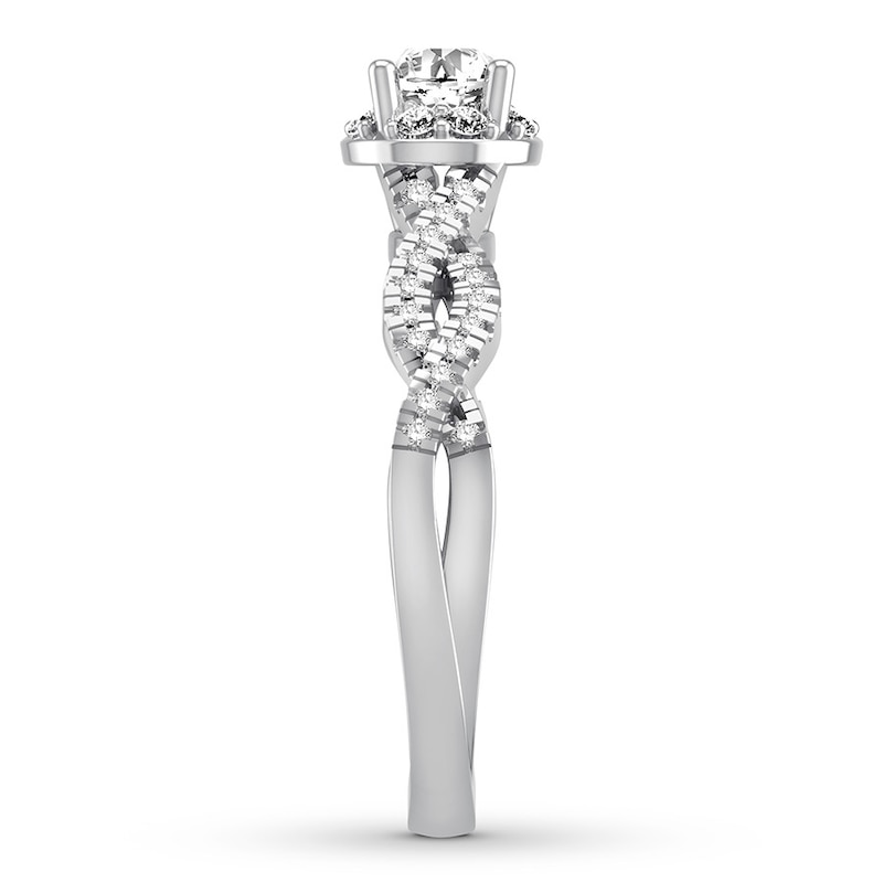 Main Image 3 of Now + Forever Diamond Engagement Ring 5/8 Carat tw Round 14K White Gold