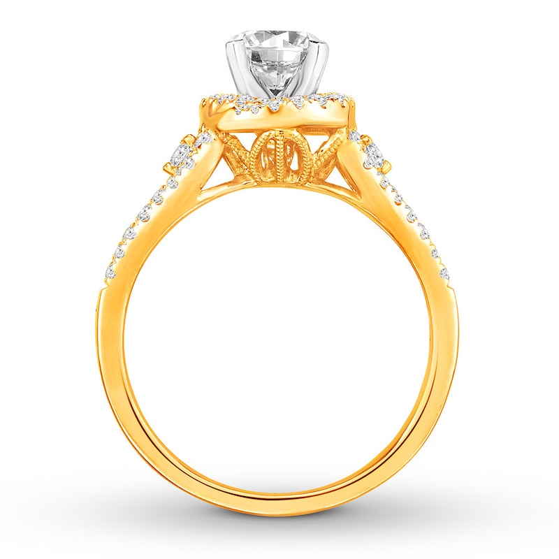 Diamond Engagement Ring 1 Carat tw Round 14K Yellow Gold