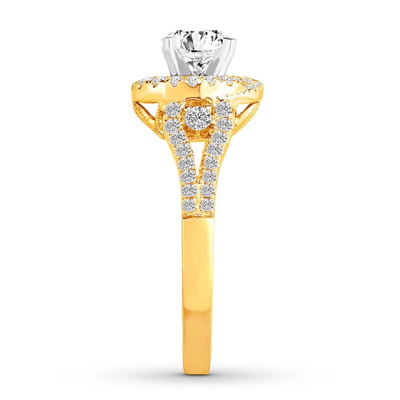 Diamond Engagement Ring 1 Carat tw Round 14K Yellow Gold