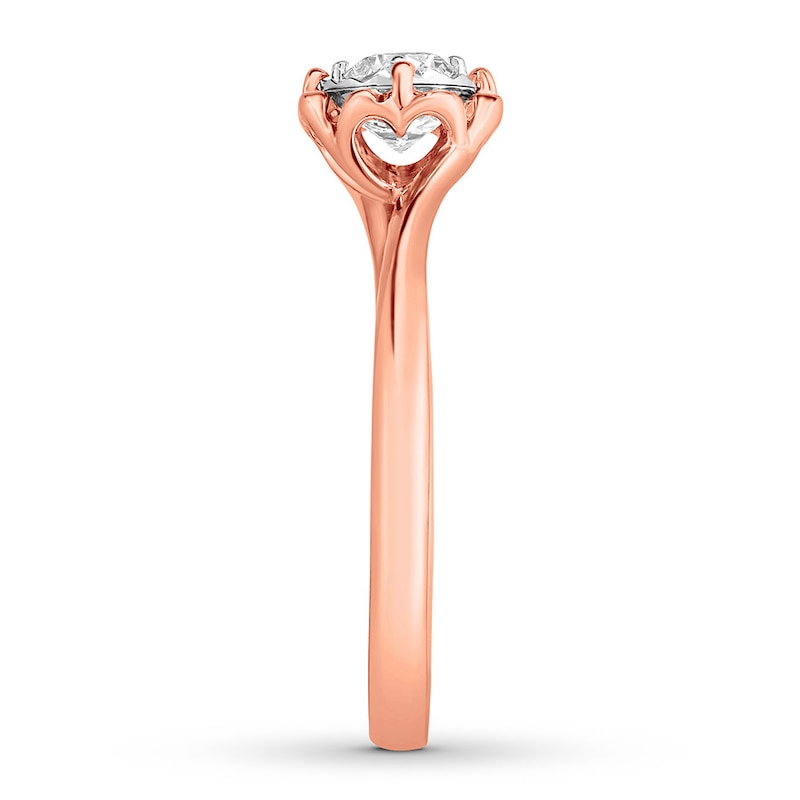 Round Diamond Engagement Ring 1/5 ct tw 14K Rose Gold (I/I2)