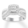 Multi-Stone Princess-cut Diamond Engagement Ring 1 ct tw 14K Gold