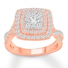 Thumbnail Image 0 of Diamond Engagement Ring 1-1/4 ct tw Round-cut 14K Rose Gold