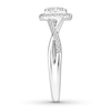 Thumbnail Image 2 of Diamond Engagement Ring 1/2 ct tw Princess-cut 14K White Gold