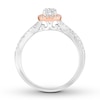 Thumbnail Image 1 of Diamond Engagement Ring 1/2 ct tw Round-cut 10K Two-Tone Gold