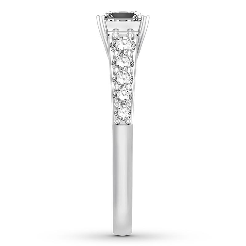 Princess-cut Diamond Engagement Ring 1-1/8 ct tw 14K White Gold