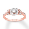 Thumbnail Image 0 of Diamond Engagement Ring 1/4 ct tw Round-cut 10K Rose Gold