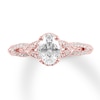 Thumbnail Image 1 of Now + Forever Diamond Engagement Ring 7/8 ct tw Oval & Round 14K Rose Gold