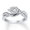 Thumbnail Image 1 of Now + Forever Diamond Engagement Ring 5/8 ct tw Round-cut 10K White Gold