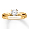 Thumbnail Image 1 of Now + Forever Diamond Engagement Ring 1/2 ct tw Round-cut 14K Yellow Gold